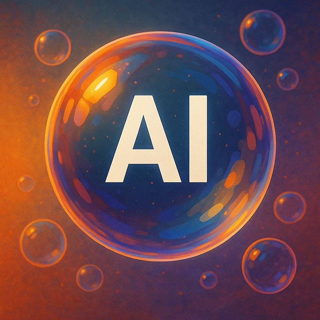 Polymarket event artwork: AI bubble burst by...?