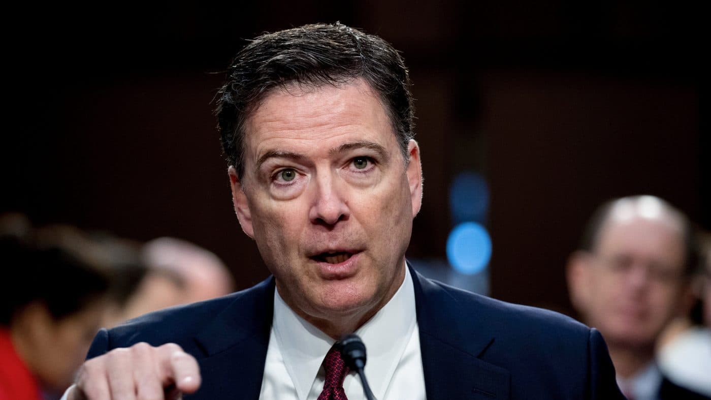 Polymarket event artwork: James Comey sentenced to Prison in 2026?